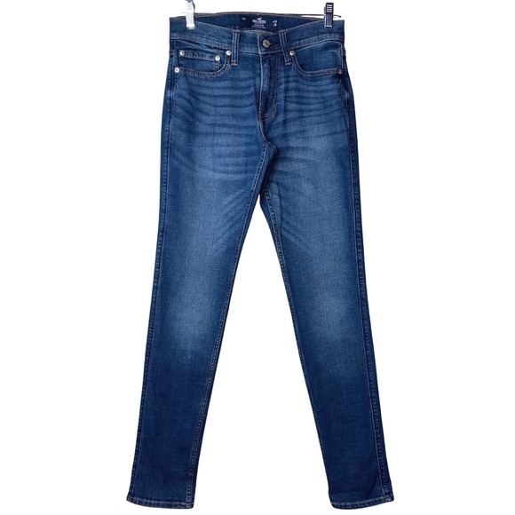 Hollister Stacked Skinny Jeans W28 L30 Advanced Stretch‎ Denim Blue - Picture 1 of 6